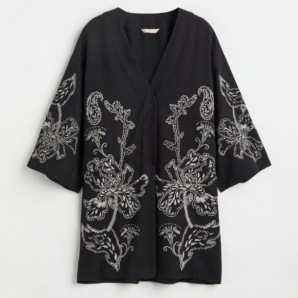 H&M Limited Embroidered Kaftan Dress - Picture 9 of 10